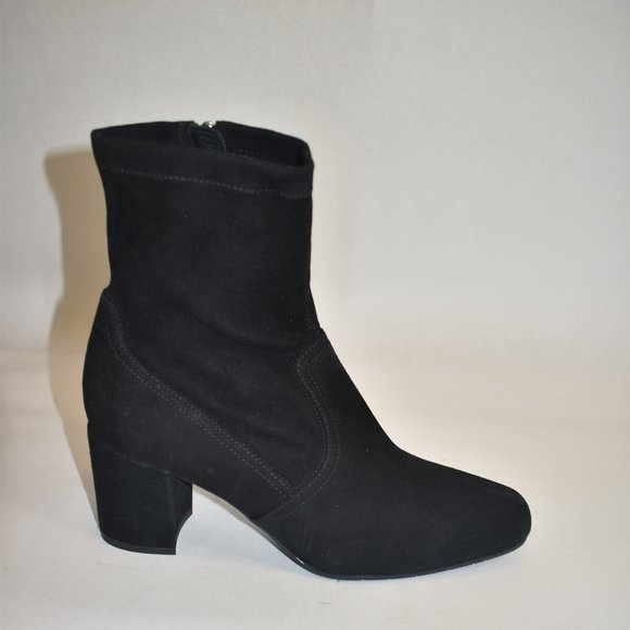 Aquatalia Dayana Water Resistant Stretch Bootie Black Size 10 - Picture 3 of 9